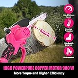 Mini Chainsaw Cordless 6 Inch, Handheld Chain Saw Battery Powered with 2*2.0AH Battery and 2 Super Chains, Small Chainsaw Electric with Auto Oiler System & Security Lock For Women, Yard Gardening Gift - Image 3