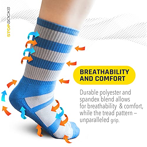 Athletic Non Slip Non Skid Socks with Grippers for Women, Men, Yoga, Barre, Pilates, Gym, Sport, and Hospital3