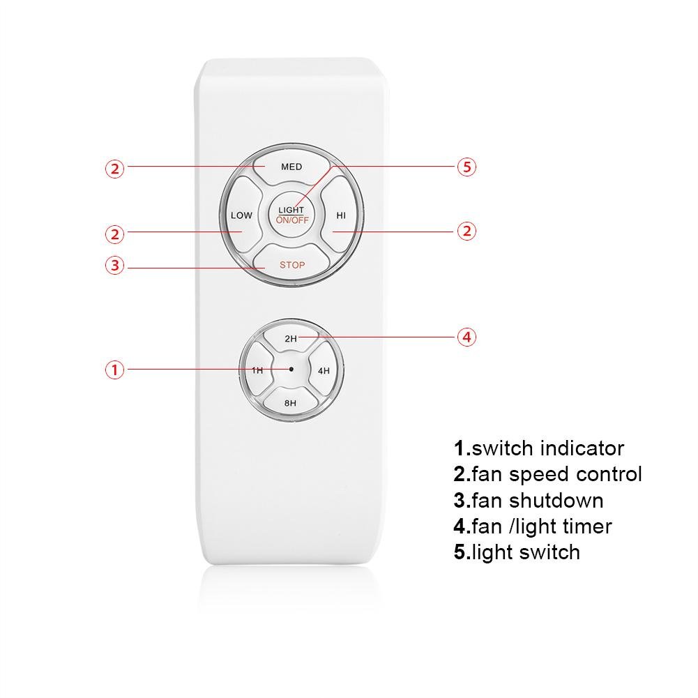 Kit telecomando universale wireless a 4 tempi, 3 velocità per lampadario/ventilatore a soffitto