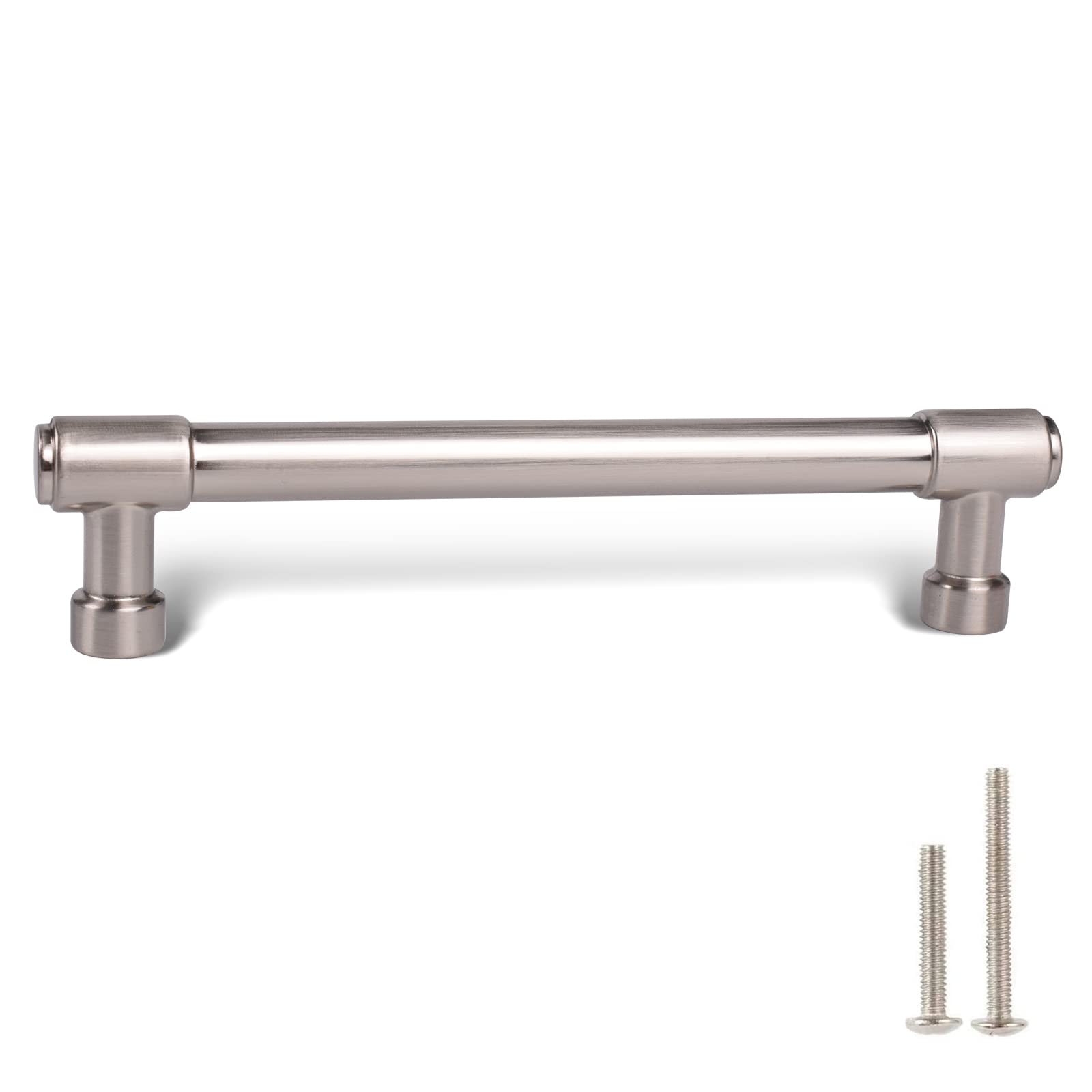 khtumeware Brushed Satin Nickel Cabinet Pulls - Center to Center 5" (Approx. 128MM) - Pack of 6 - Kitchen Handles for Cabinets Cupboard Handles Drawer Pulls — image 1