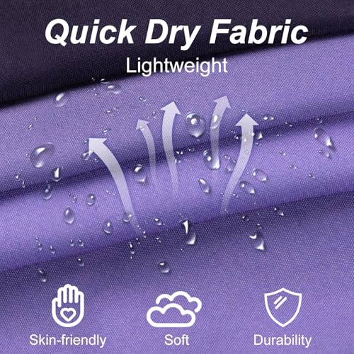 Image of Mens Swim Trunks with Compression Liner 2 in 1 Quick Dry Swimming Shorts Swimwear Bathing Suits with Pockets