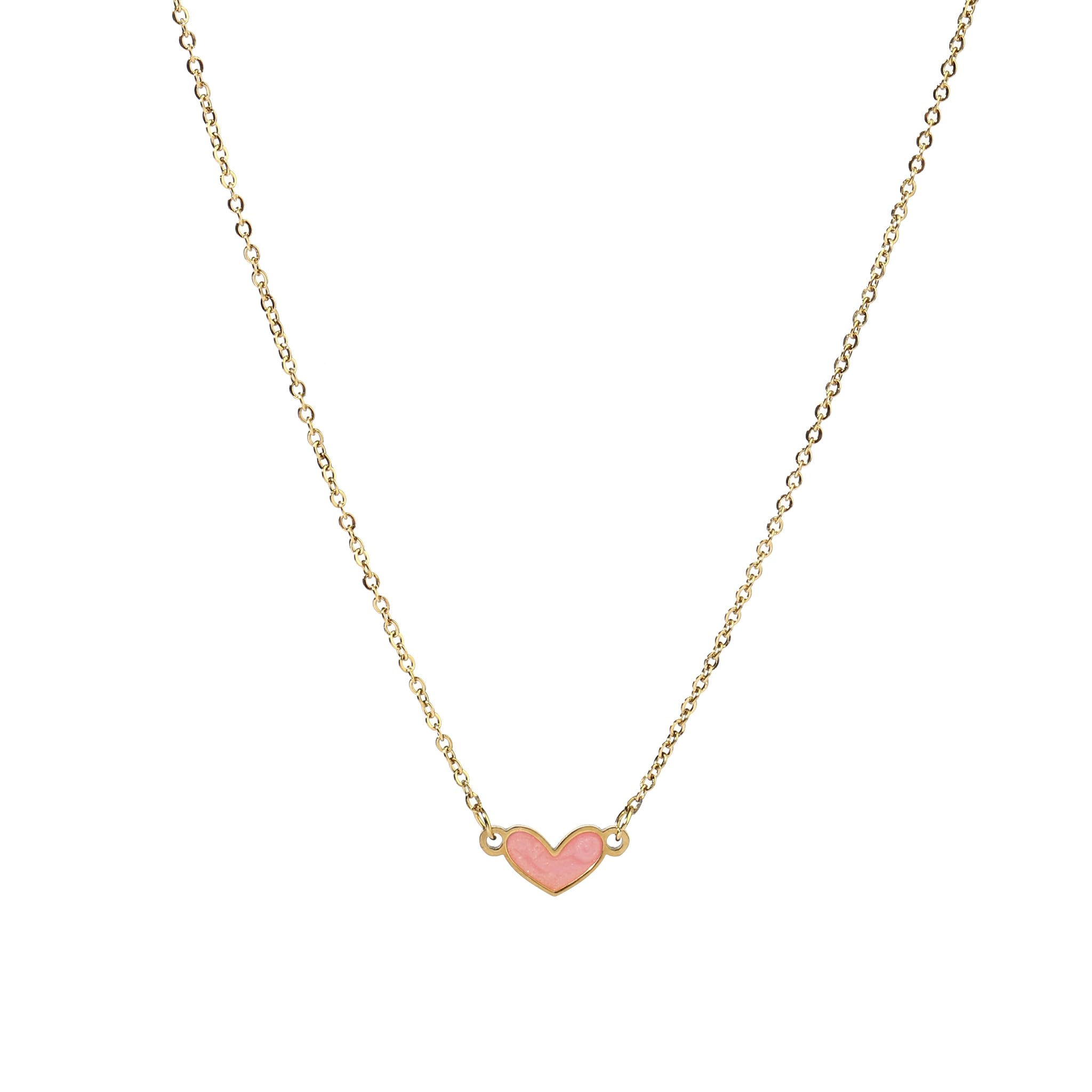 SALTY Peachy Heart Gold Necklace for Women & Girls | Neck Chain | Locket | Necklace | Fancy & Stylish | Aesthetic Jewellery | Everyday Accessories (B0DCRZ63WZ) Amazon Price History, Amazon Price Tracker