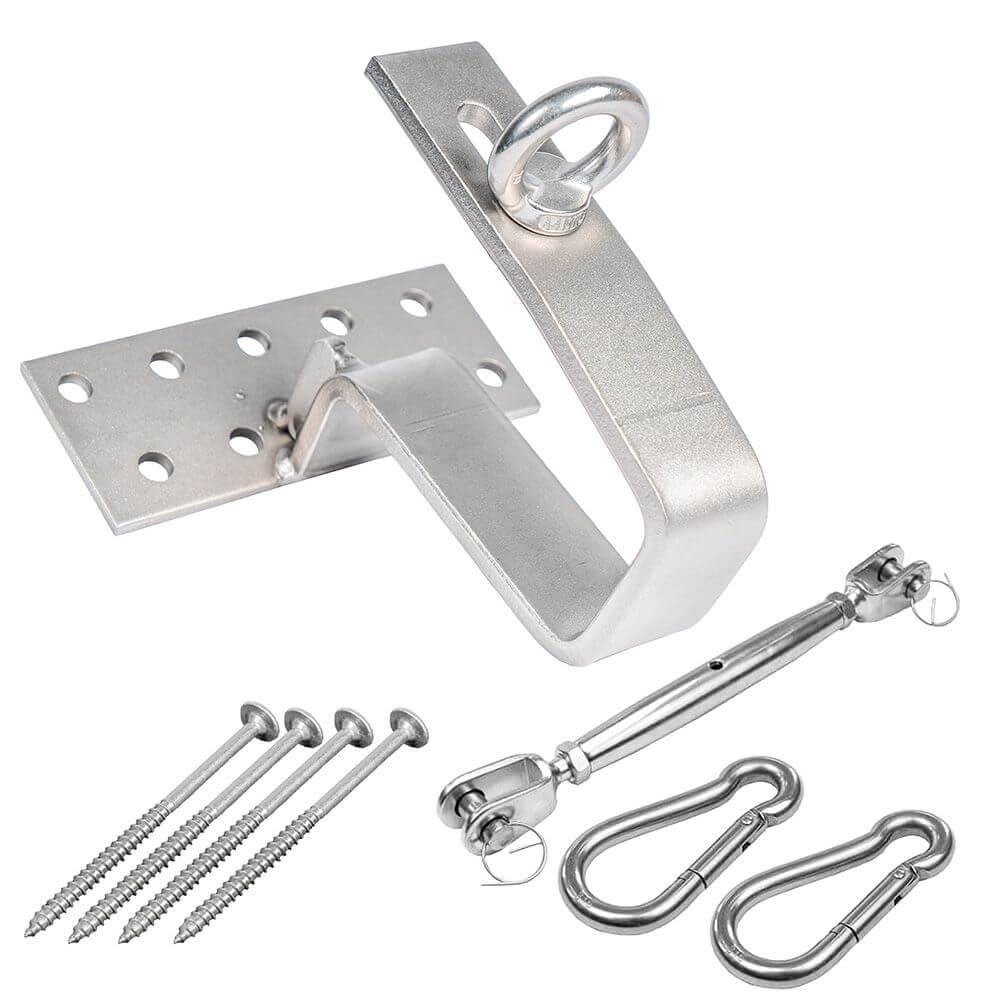 V4A-Dachhaken für Sonnensegel (Dachpfannen-Halter) (mit Spannmaterial)