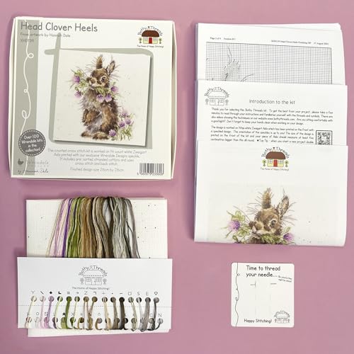 Image of Bothy Threads Counted Cross Stitch Kit - Head Clover Heels