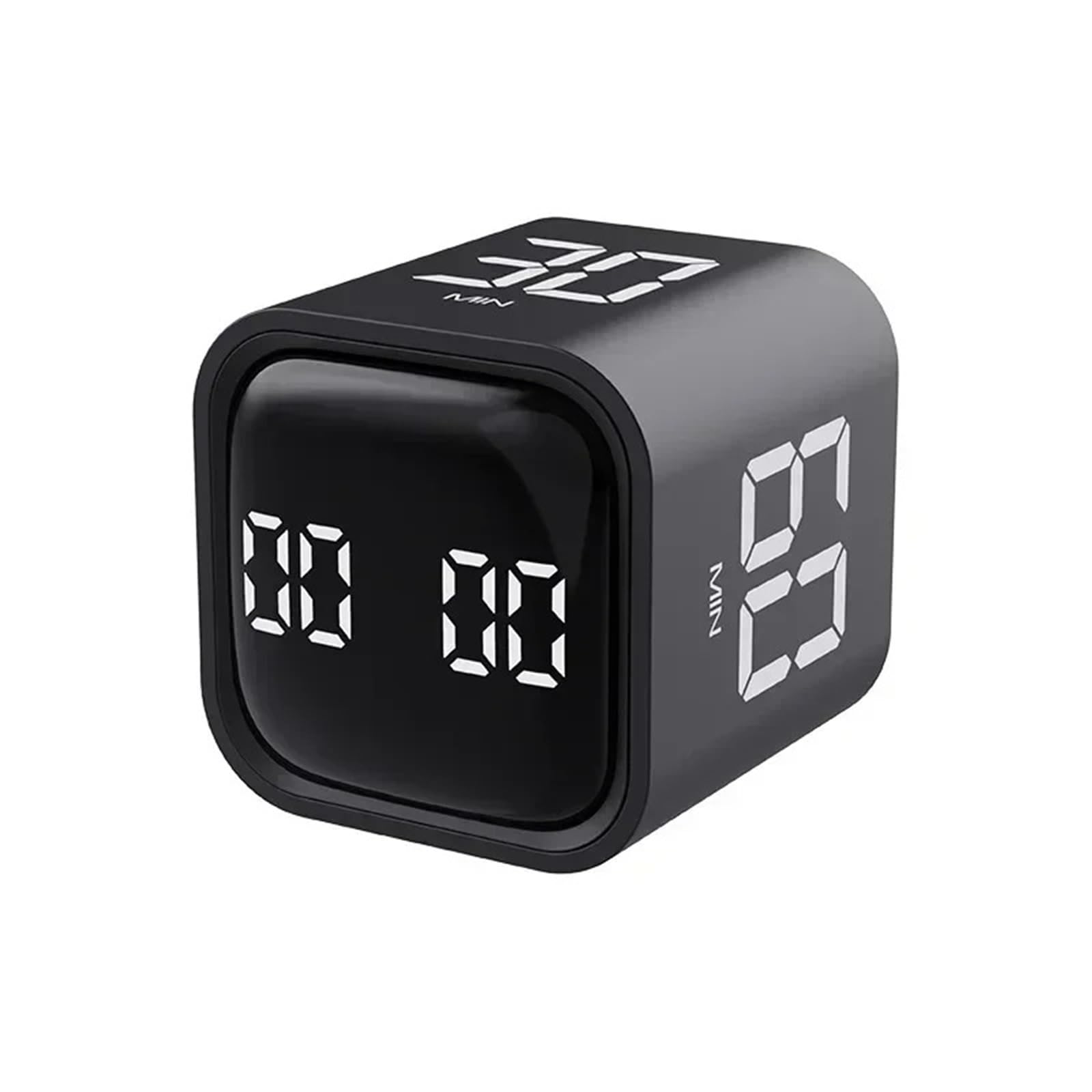 Timer odliczający, timer planujący, cyfrowy kuchenny, samowyzwalacz dla dzieci(A black)