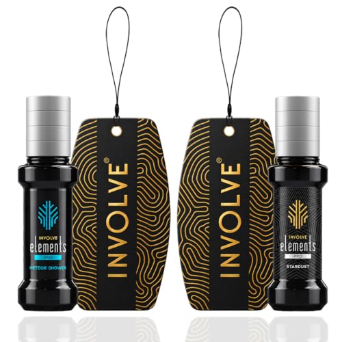 Image of Involve Elements Pro Combo - Star Dust and Meteor Shower Car Perfume Spray - Pack of 2-30 Ml Each | Premium Car Air Freshener | 200+ Sprays Each | Long-Lasting Car Fragrance | Car Accessories 2026