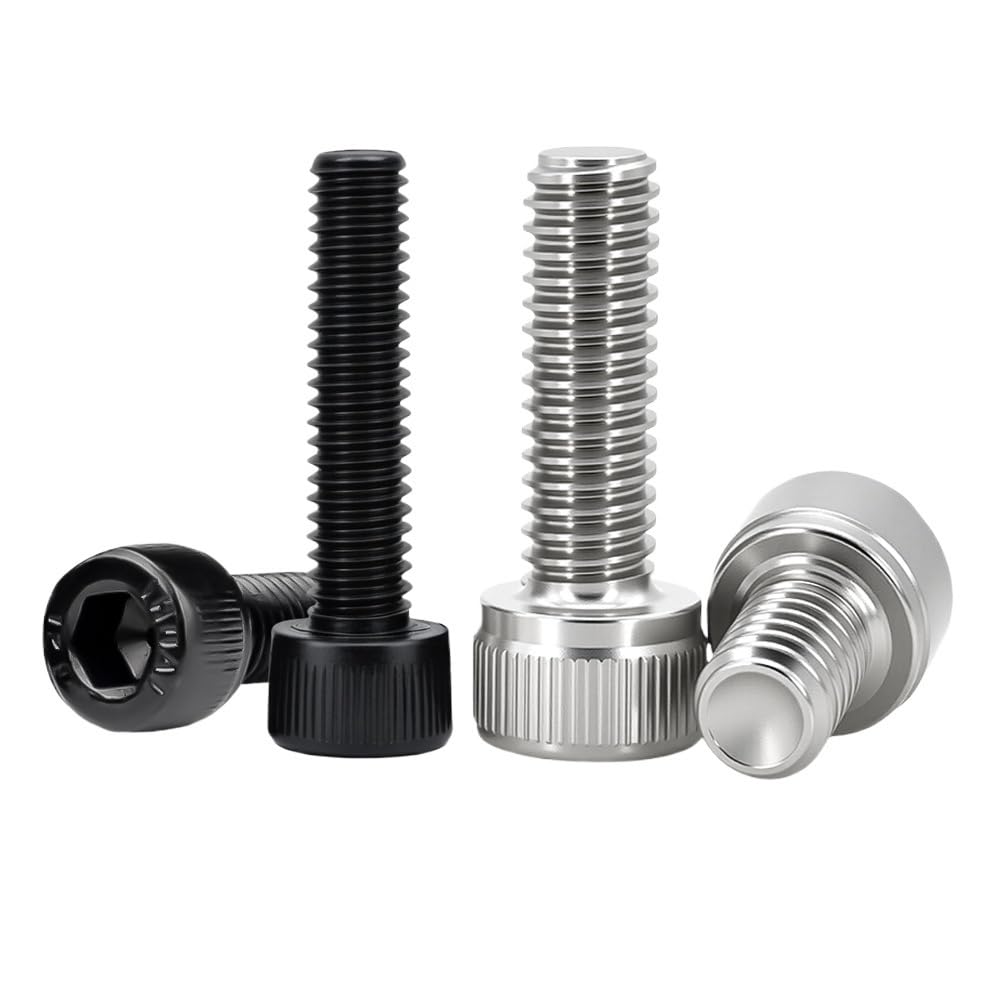Tornillos de cabeza hueca hexagonal de acero inoxidable 304 DIN912, grado 12,9, color negro, A2, 5-100 unidades, M2, M2.5, M3, M4, M5, M6, M8, M10(304 Stainless Steel,50MM_M2 (100PCS))