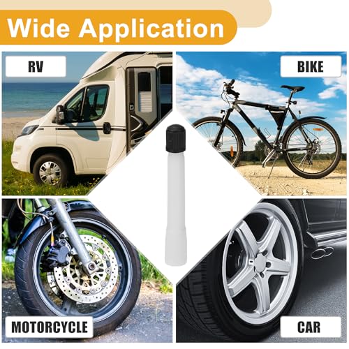 Image of 10pcs 70mm Tire Valve Extension Universal Plastic 180 Degree Tyre Valve Inflation Adapter for Car Motorcycle RV Truck Bike