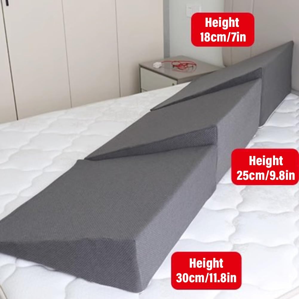 cuña antireflujo adulto Extragrande y ancho almohada de cuña, Adultos/Ancianos Espuma de memoria Almohada de cuña de cama para Dormir/ Reflujo Ácido/ GRED, Plegable Almohada triangular elevada ( Color
