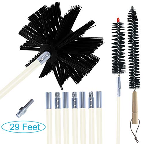 EAZY2HD 29 Feet Dryer Vent Cleaner Brush, Lint Remover,Chimney Brushes, Dryer Duct Cleaning