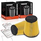 A-Premium 2-PC Front Engine Air Filter Compatible with Ford Mustang 2010-2012 5.4L, 2013 5.8L, 2014