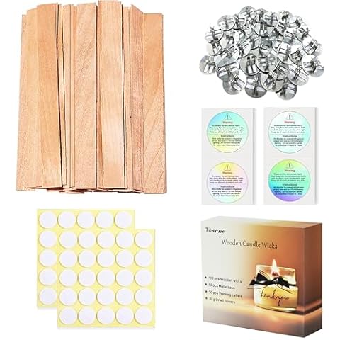 Visgaler Upgrade Wood Wicks for Candle Making Cover