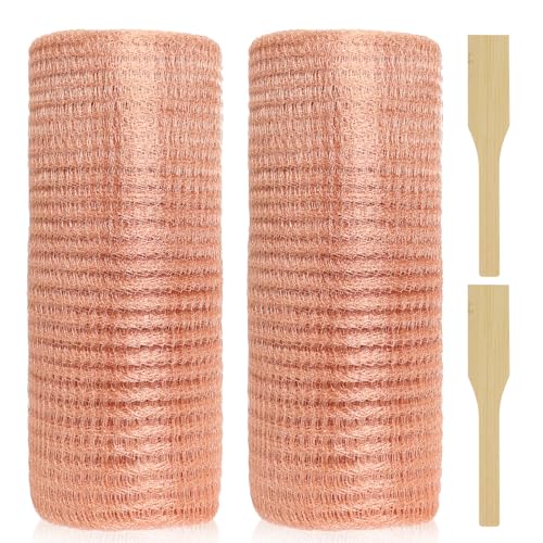 Image of 12 inch x 64 Ft Copper Mesh Roll, Double Layer Pure Copper Wire Mesh