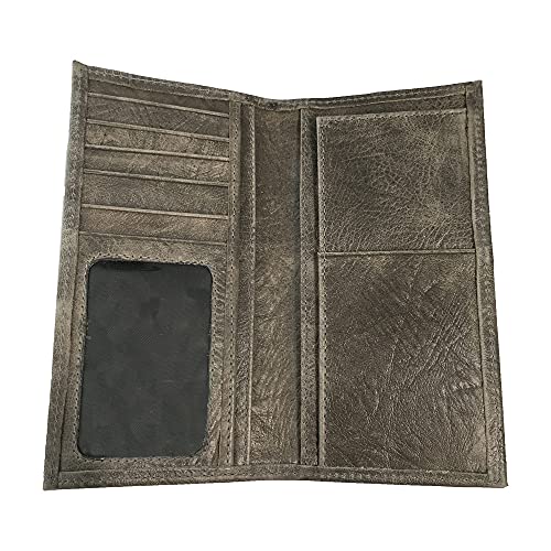 Twisted X Genuine Leather Rodeo Wallet (Gray)2