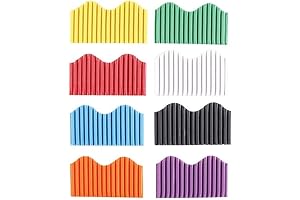 Paper Border Trim Assorted Colors SCHOOL SMART PK of 8 Bordette Bulletin Board Borders