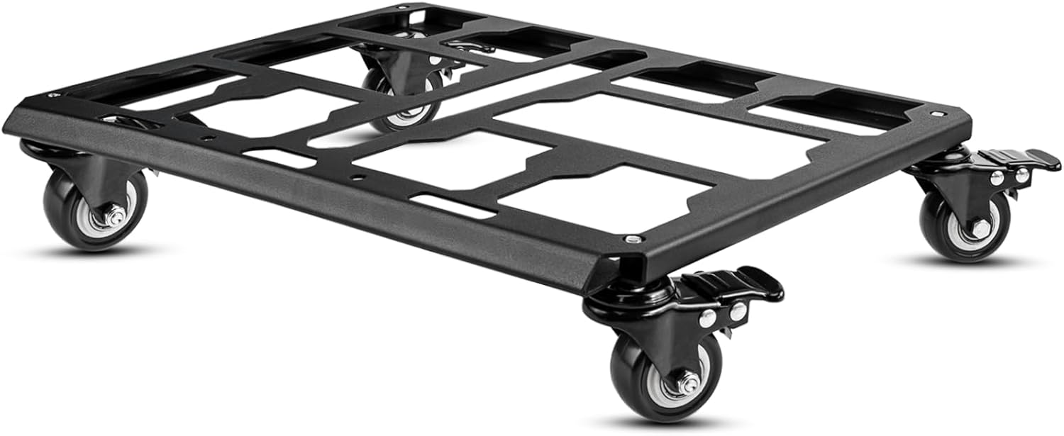 Upgrade Tool Box Dolly Compatible with Milwaukee PACKOUT(TM) Series Modular Storage System,Carbon Steel Carry Cart for Packout Toolbox,Includes (4) Wheels, 200 Lbs Capacity