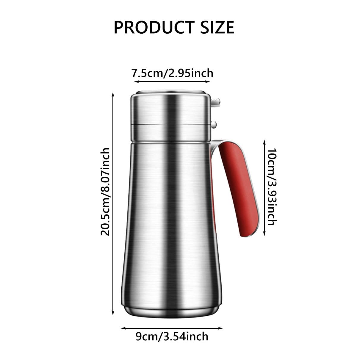 LEIYTFE Dispensador De Aceite De Oliva Cocina Botella De Acero Inoxidable De 800 Ml Aceitera Y Vinagrera para Cocina,Lata De Aceite De Cocina A Prueba De Fugas/Uso Diario