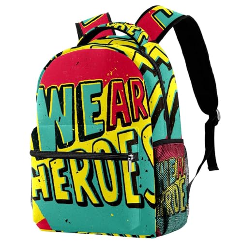 Sac de voyage décontracté We Are Heroes multicolore à offrir aux ados