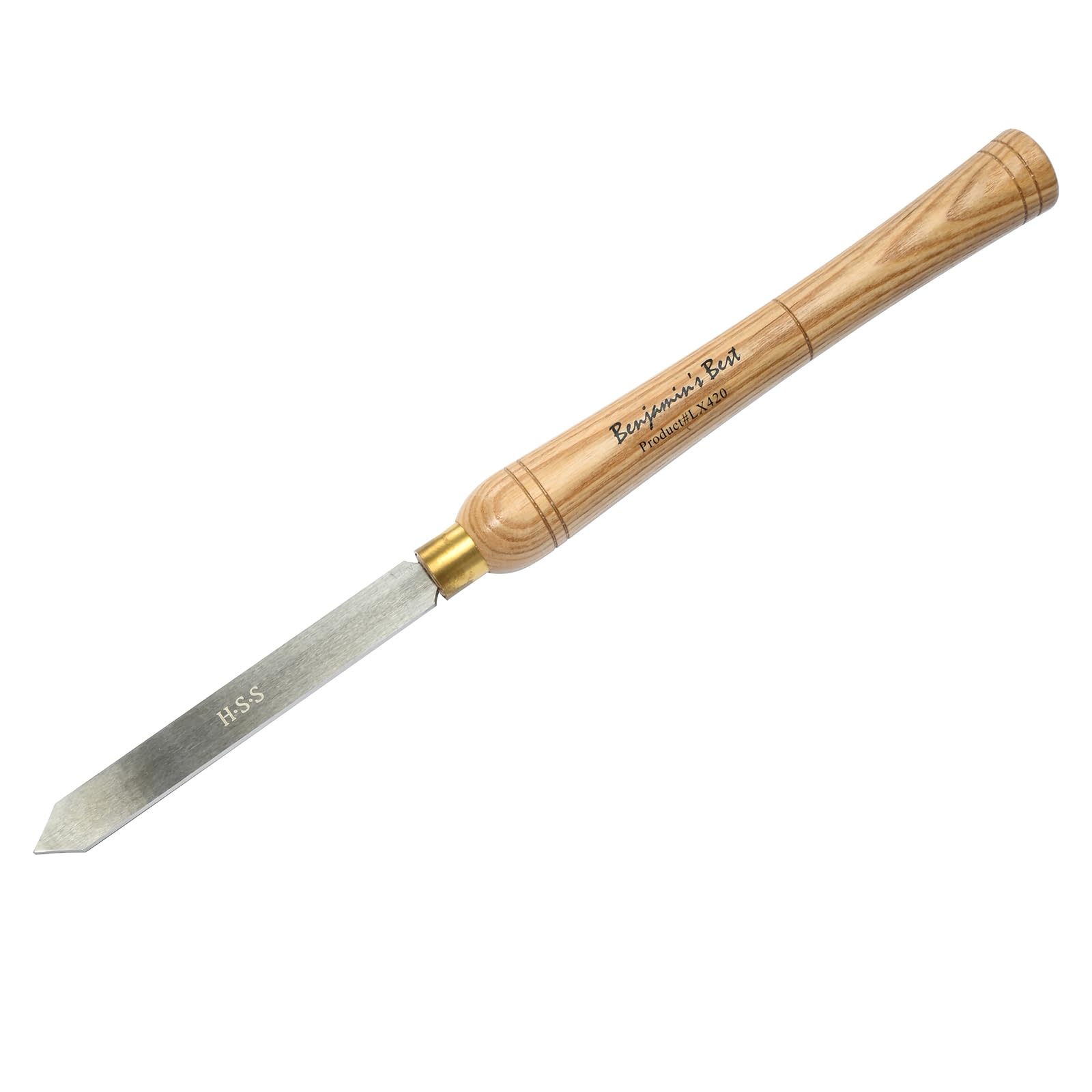 PSI Woodworking LX420 - Herramienta de separación de 1,9 x 0,3 cm, cincel de torneado de madera HSS M2