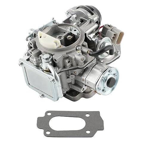 Waverspeed 2 Barrel Carburetor for Nissan Pickup 720 2.4L Z24 Engine 1983-1986,for Nissan Bluebird/Caravan/Atras Truck/Vanette Panel Van 16010-21G61, Automatic Choke Cover