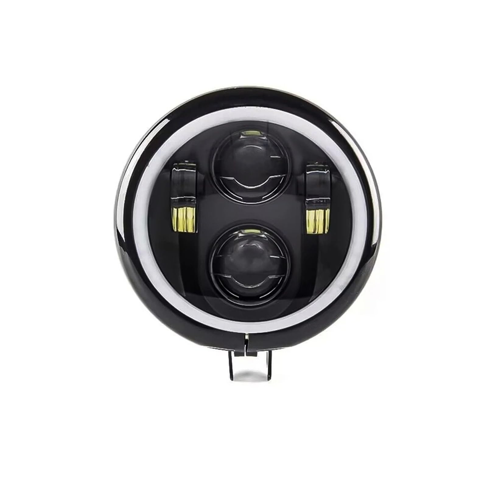 Per Dyna Per Sportster XL1200 XL883 FXD Choppers Kit Faro E Alloggiamento Da 5,75 Pollici Anteriore A LED 5-3/4 Fanale Anteriore Moto