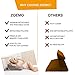 ZOEMO Memory Foam Orthopedic Bed Wedge Pillow for Sleeping, Post Surgery Support for Back,Leg and Knee,Neck Back Leg Support Pillow for Sleeping in Bed, Reading Pillow and Bed Rest Pillow for Reading