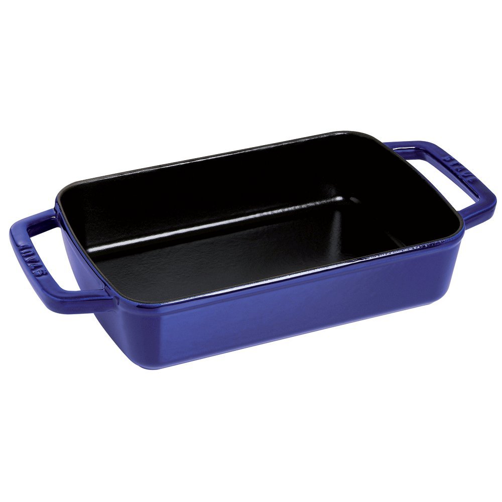 Staub Cast Iron 15-inch x 10-inch Roasting Pan - Dark Blue, Made in France