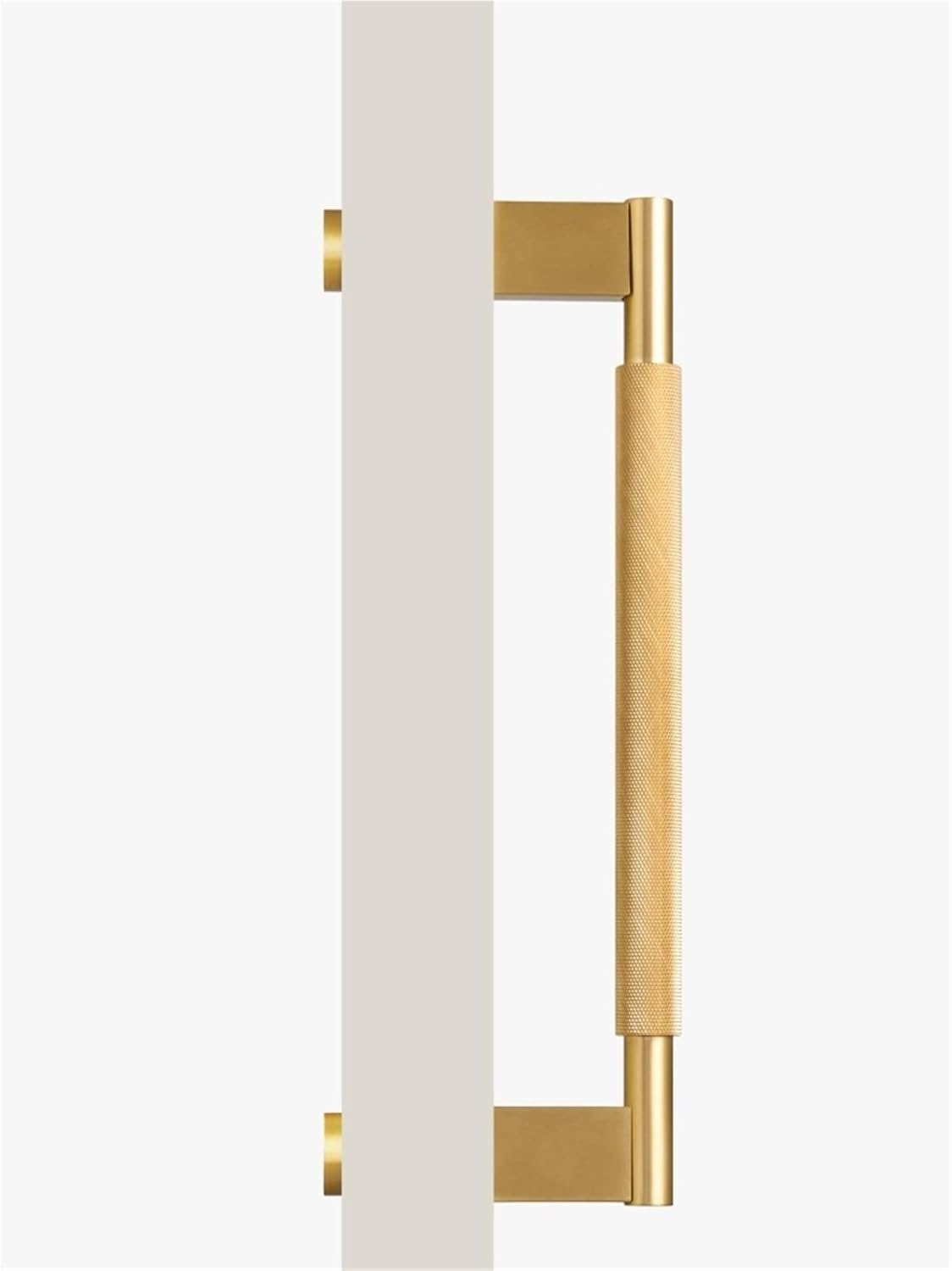 Solid Brass Door Double Single Sided Cross Kitchen Pull Bar Wood Gate Glass Door 1Pcs(DP01-AB-270300-A)