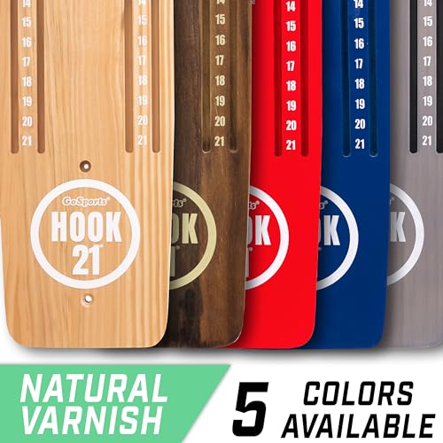 Image of GoSports Hook 21 Wall Mounted Ring Swing Game with Foldable Arm - Play Indoors or Outdoors