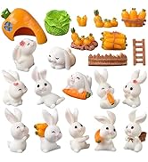 Amazon.co.jp: WATASHINO ウサギ置物 動物フィギュア 兎 ミニチュア