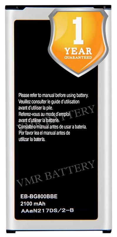Image of Original EB-BG800BBE Battery Compatible for Samsung Galaxy S5 Mini (SM-G800H, SM-G800F, SM-G800M, SM-G800Y) - (2100mAh) - 1 Year Warranty K7