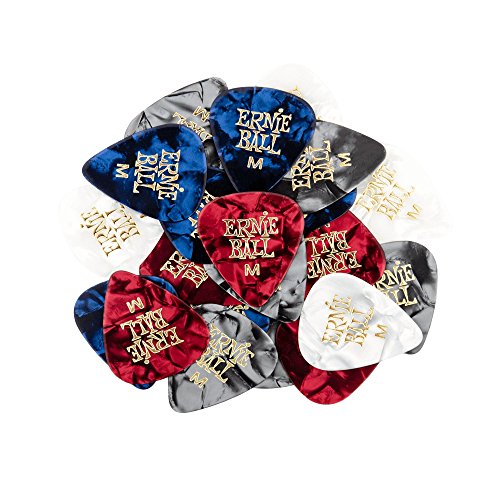 Ernie Ball Médiator Perloid Assortis Medium Enveloppe de 144 - Les Beatles, Paul McCartney, John Lennon, RIngo Starr, George Harrison Ernie Ball Médiator Perloid Assortis Medium Enveloppe de 144