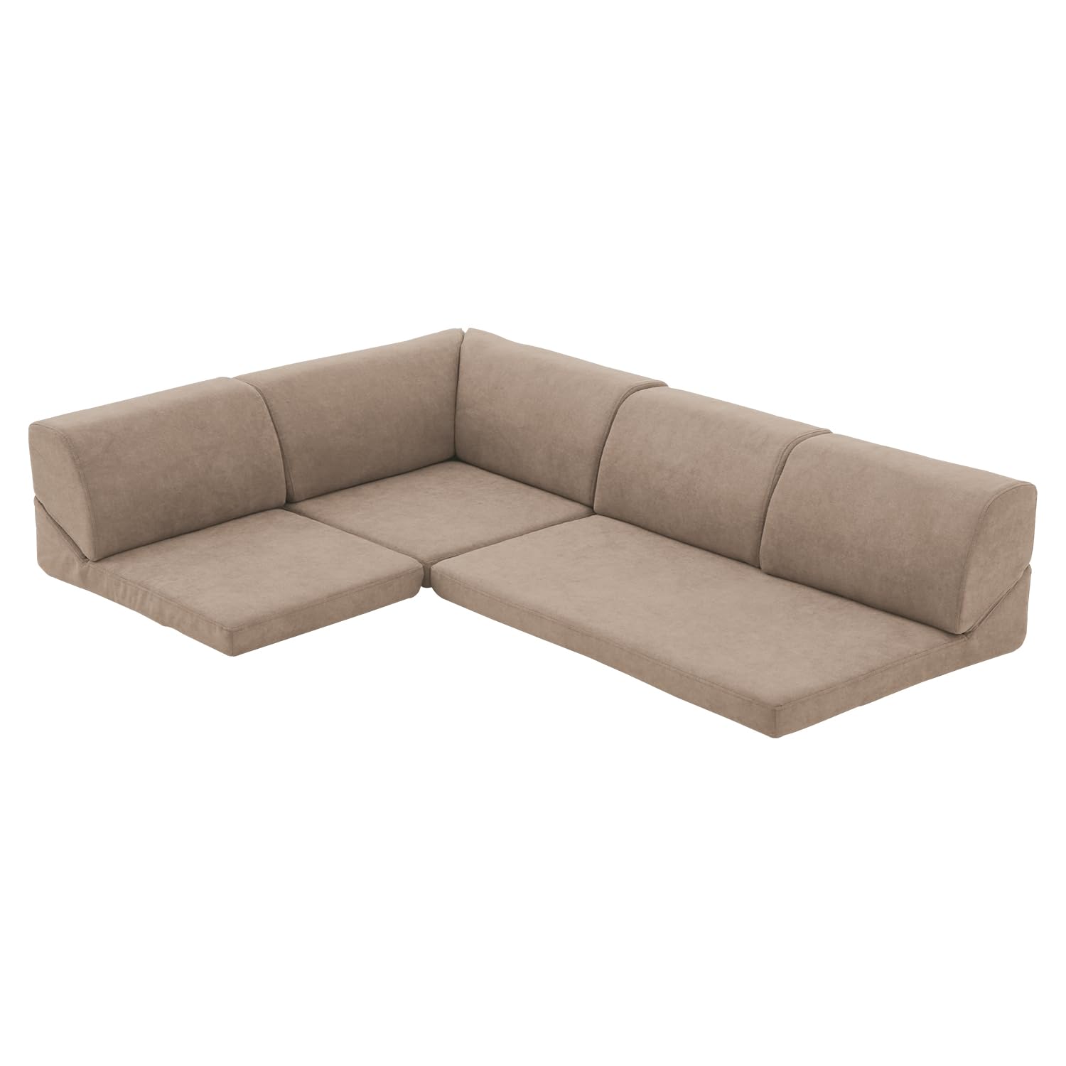 モダンデコ ローソファー ブラウン