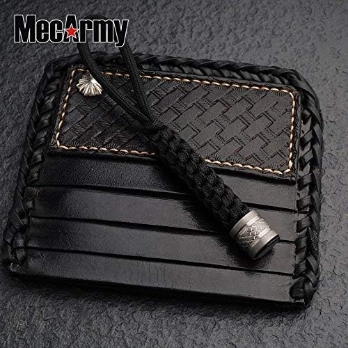 Miniatura 5 de MecArmy FFT cuentas de titanio para equipo EDC, cuchillo, para linterna, 3 estilos, con paracord tejido para bricolaje