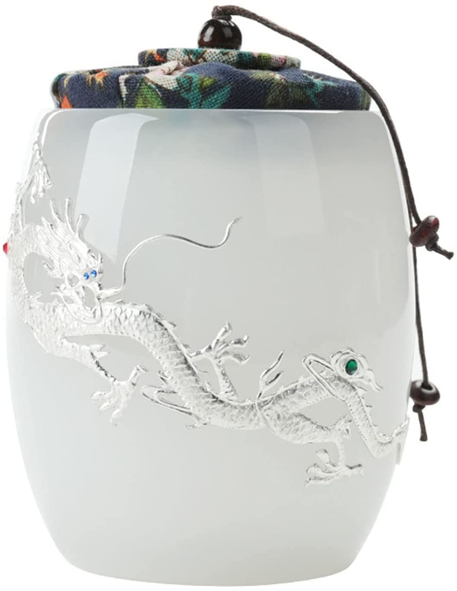 GFJryET Ceramic tea caddies, Tea Caddy Puerh Storage Jar Sealing for Kitchen