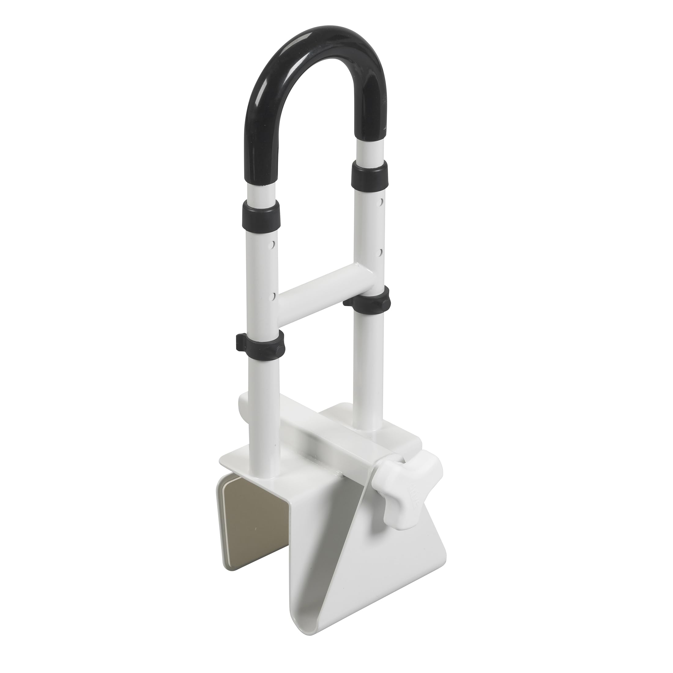 Drive Medical Adjustable Bathtub Grab Bar and Bathtub Safety Rail, Steel