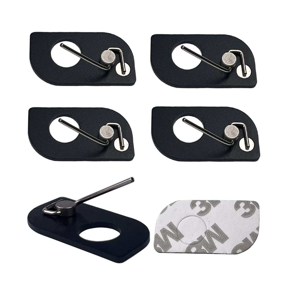 4Pcs Magnetic Arrow Rest Adhesive Recurve Bow Arrow Rest Stick on Back Arrow Rest for Recurve Bow Right and Left Hand Hunting Shooting Targeting