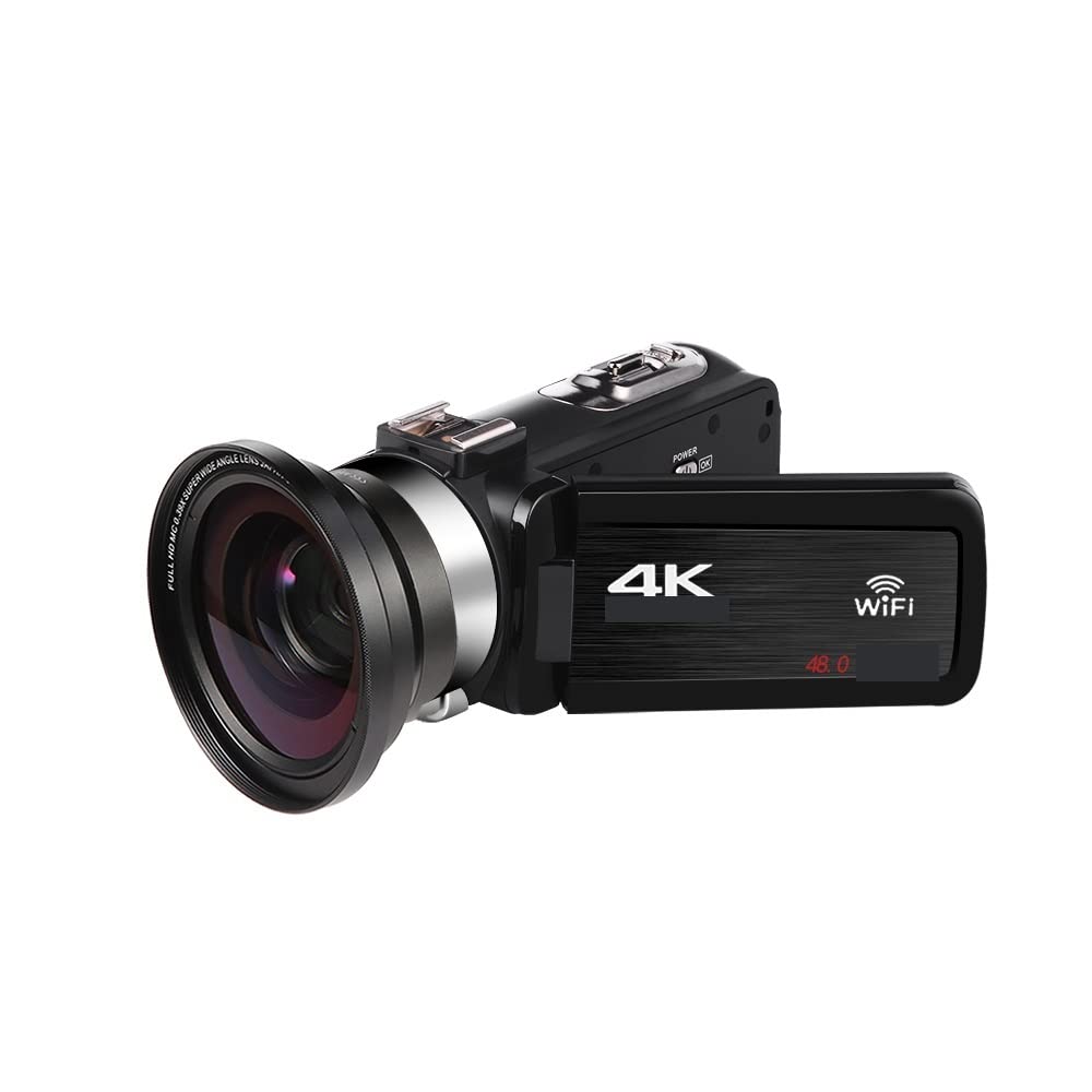 Fotocamera digitale, Fotocamere per la fotografia, Videocamera Full 4K Videocamere digitali professionali Streaming live Fotografia 18X Registratore Vlog Webcam Ultra HD Portatile per i viaggi e buona
