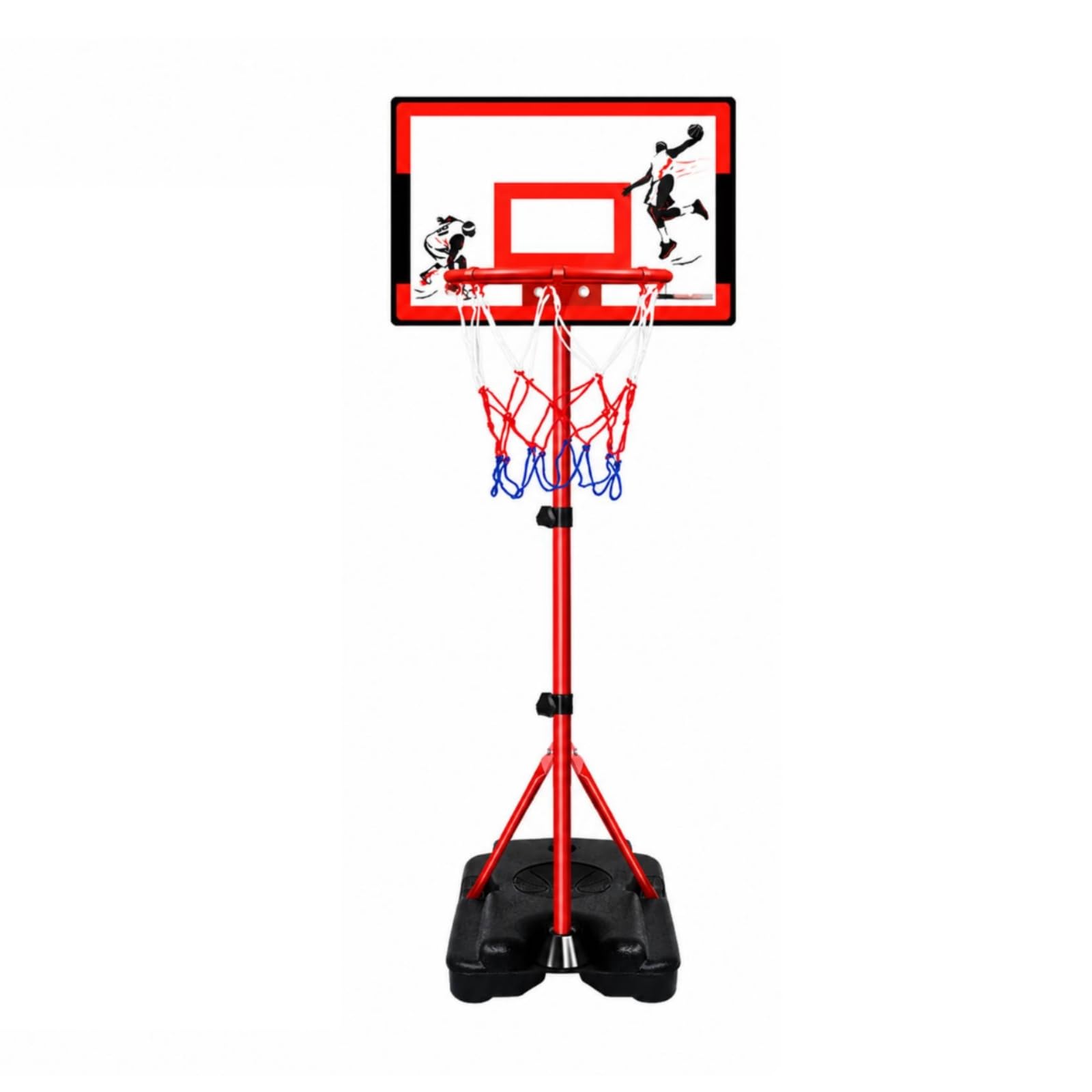 Basketballkorb mit gewichtetem Sockel stabil freistehend Basketballkorb Basketballanlage für Familien, Training, C