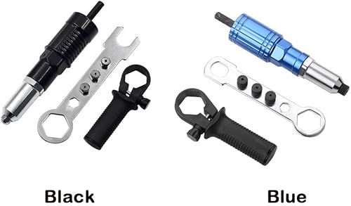 Miniatura 3 de Adaptador de pistola de remache, taladro de remache ciego eléctrico, herramienta de cabeza de pistola remachadora para taladro inalámbrico, con 4