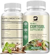 B BEWORTHS Cortisol Supplements for Women Men, 10-in-1 Cortisol Detox with Ashwagandha, Magnesium...