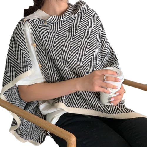 Women's Shawl Wraps Cozy Sweater Cape Casual Shawl Wraps Scarf Cardigan Cloak Open Front Ponchos Shoulder Tops Cover Up Cape2