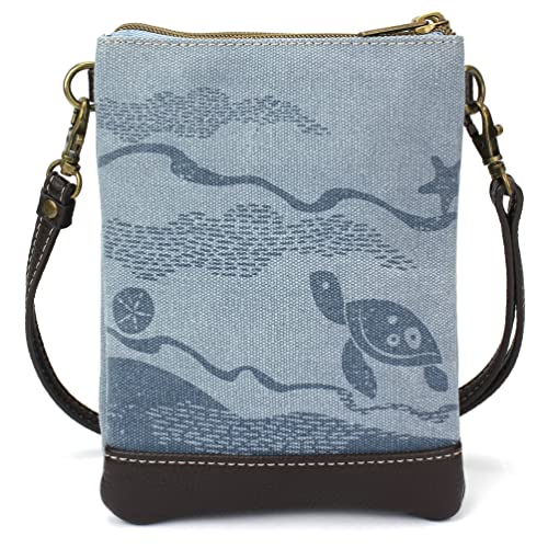 Image of CHALA Double Pocket Xbody Women RFID Protected Canvas Crossody Purse with Adjustable Strap | Double Pocket