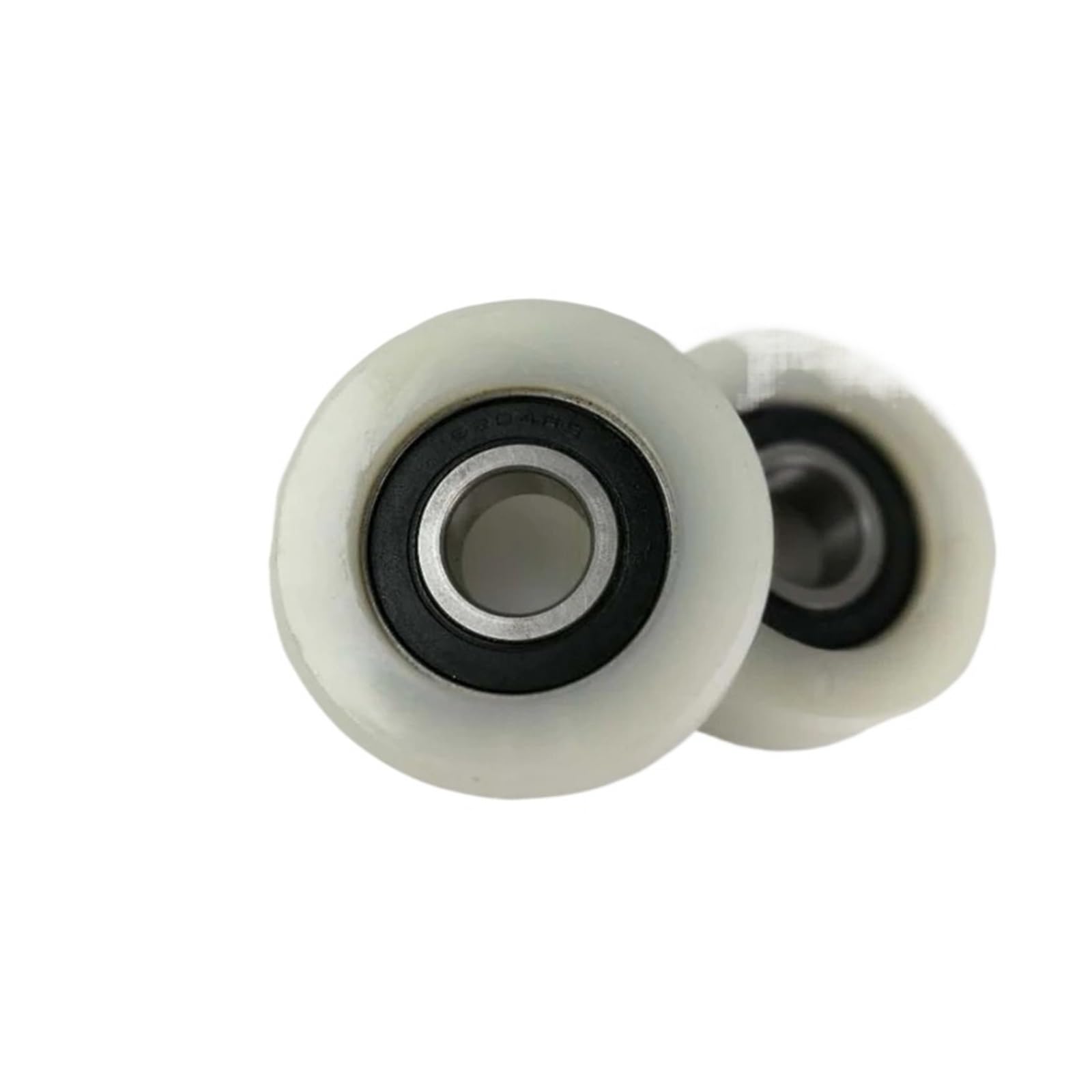 Poulie coulissante nylon blanc avec roulement 6204RS robuste et anti friction