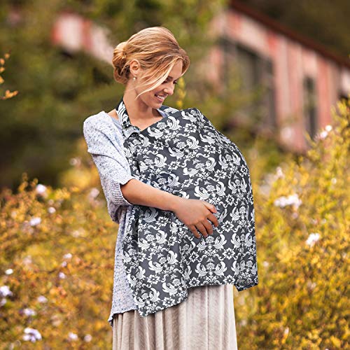 UHINOOS Nursing Cover,Infinity Soft Breastfeeding Cotton for Babies with No See Through Cotton for Mother Nursing Apron… - Image 8