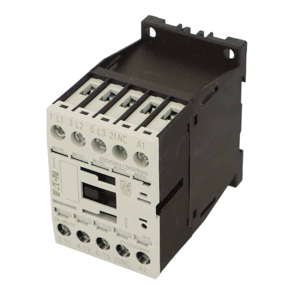 DILM9-01 240V | DILM9-01(230V50HZ,240V60HZ) | Y7-276725 | MOELLER CONTACTOR, 3 POLE, 380-400V 4 KW, 1 NC, 230 V 50 HZ, 240 V 60 HZ, SCREW TERMINALS