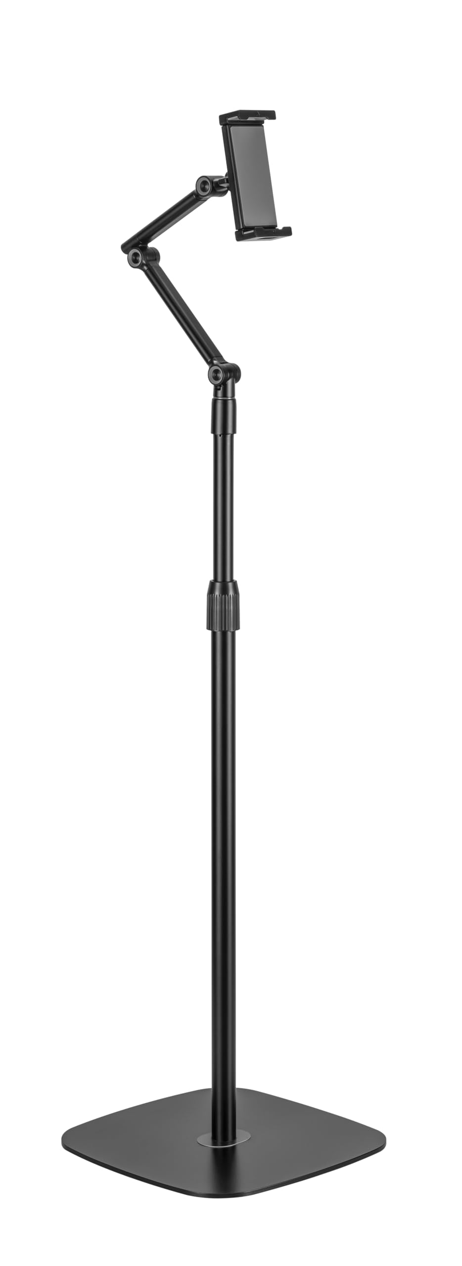 Kantek Universal Tablet Phone Floor Stand 64 2 Tall Adjustable Angle Tilt Weighted Base Fits Screen Sizes from