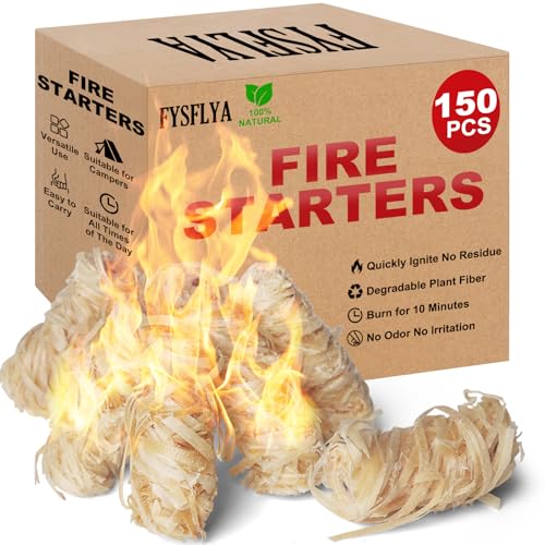 150pcs-Compact-Fire-Starters-for-Campfires-BBQ-Fireplaces 150pcs Compact Fire Starters for Campfires, BBQ & Fireplaces - Image 1