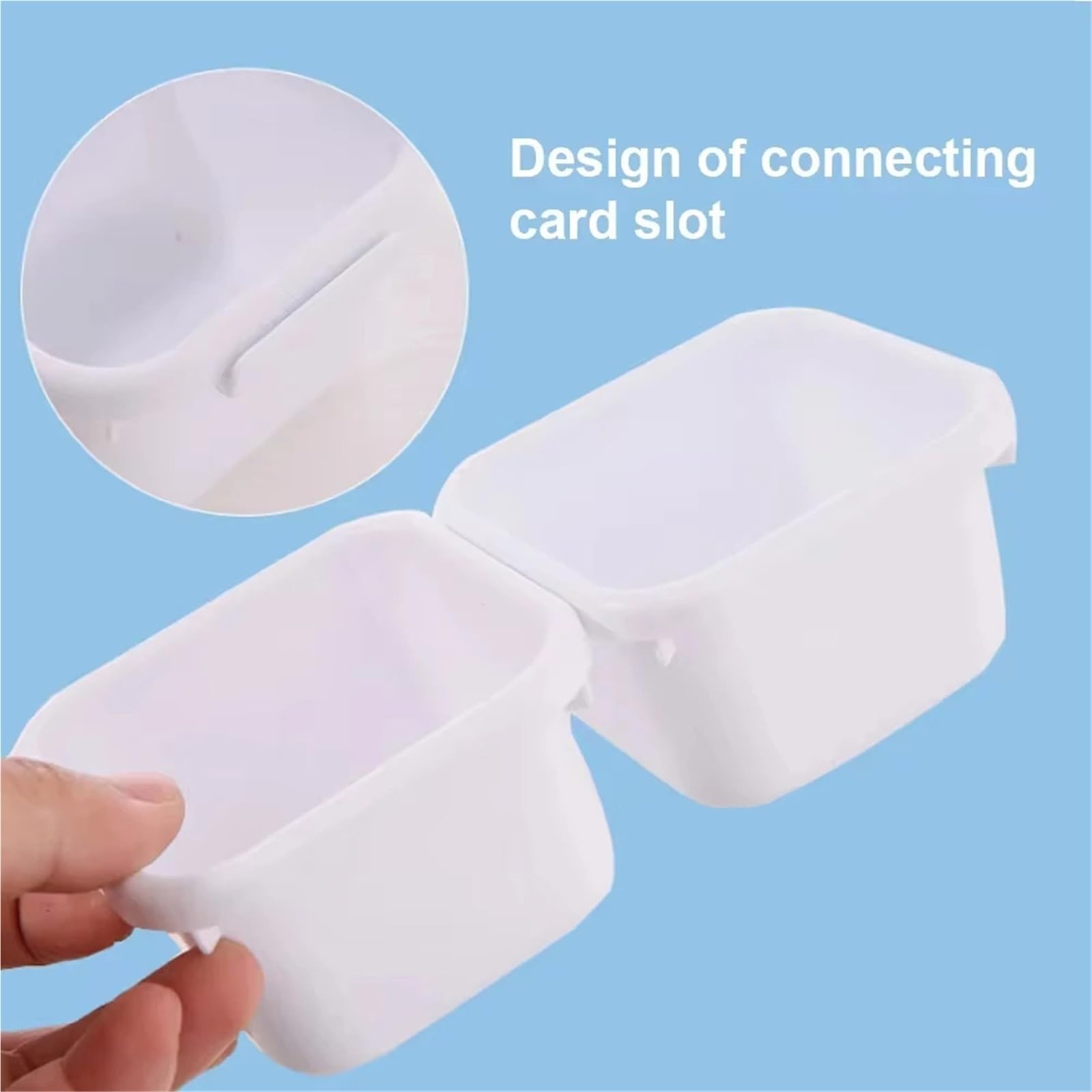 8 Stück verstellbare Schubladen-Organizer-Box-Tabletts Make-up-Kosmetik-Sonstiges-Teilerhalter Küche Badezimmer Schrank Schmuckschatulle Für Schubladen(White)