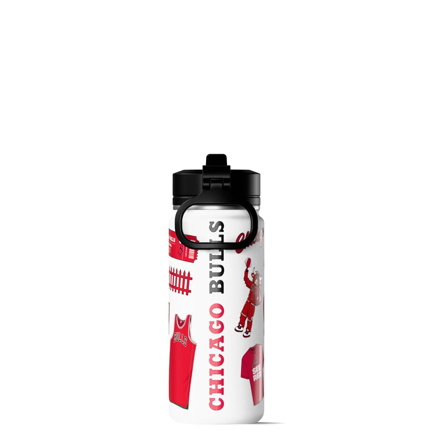 Hydrapeak NBA Offiziell lizenzierte Los Angeles Lakers Active Water Bottle mit Becherdeckel und Griff, wiederverwendbar, Edelstahl, doppelwandig, isoliert, Sportgeschenk